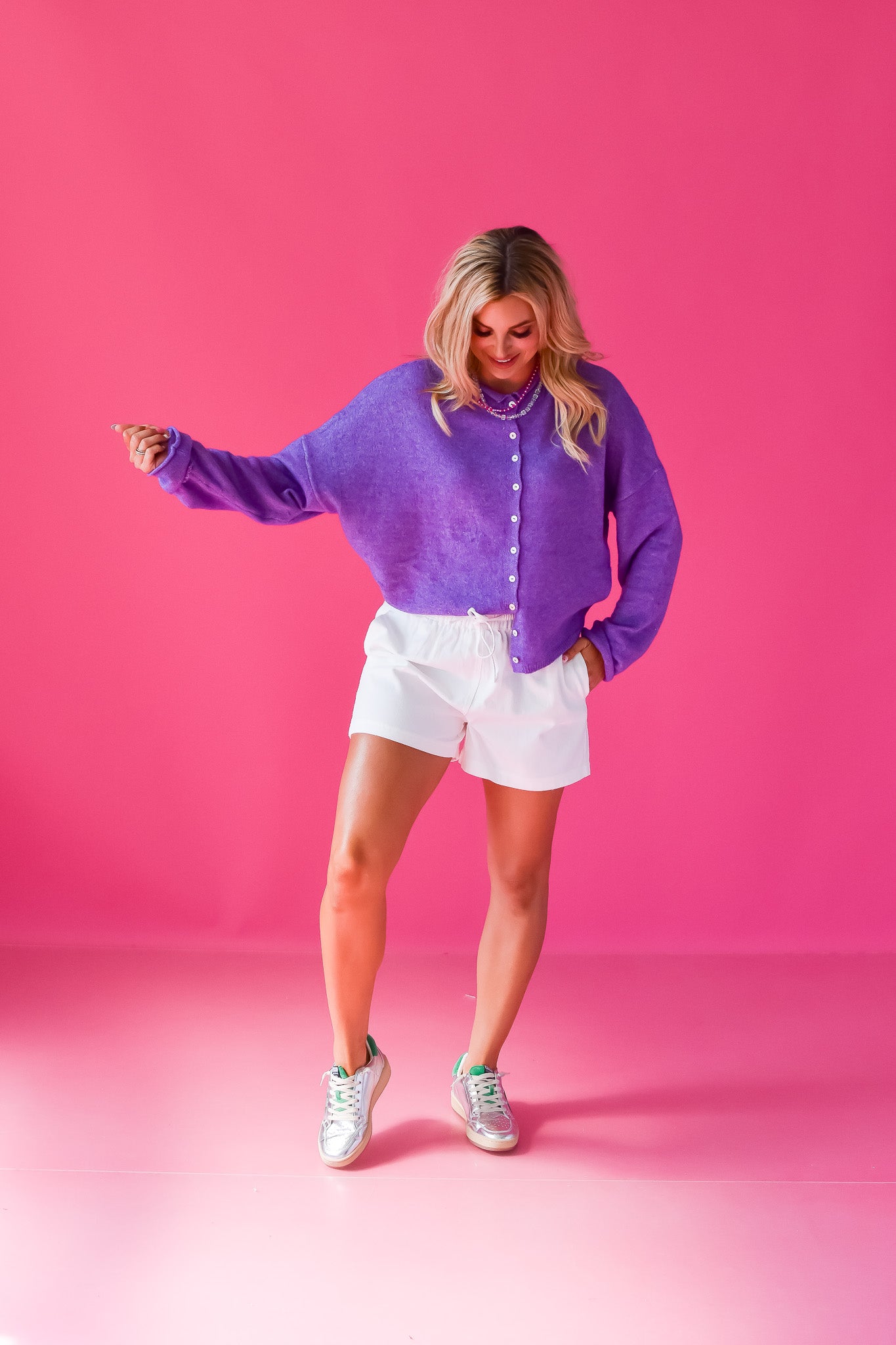 Piper Cardigan in Purple RESTOCK