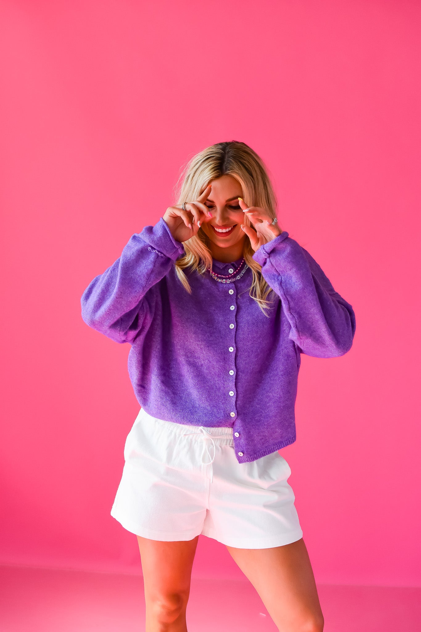 Piper Cardigan in Purple RESTOCK