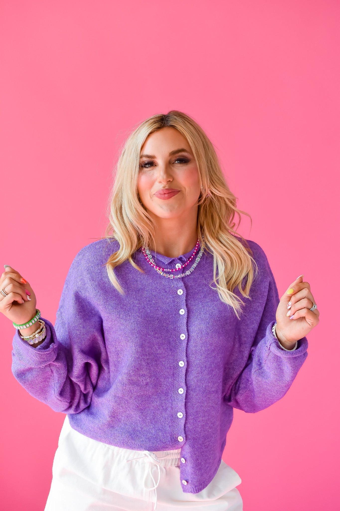 Piper Cardigan in Purple RESTOCK