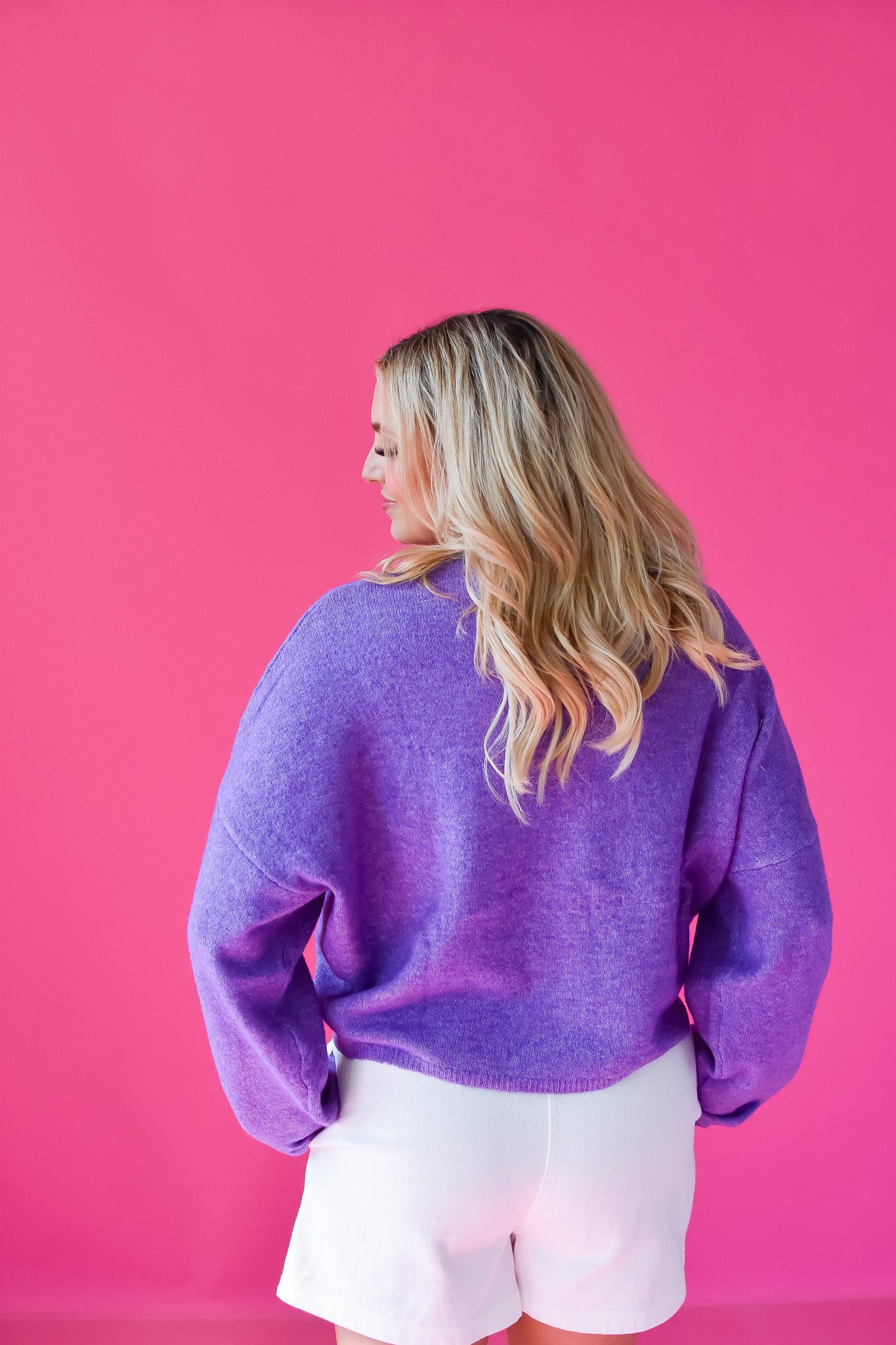 Piper Cardigan in Purple RESTOCK