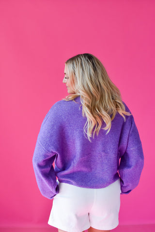 Piper Cardigan in Purple RESTOCK