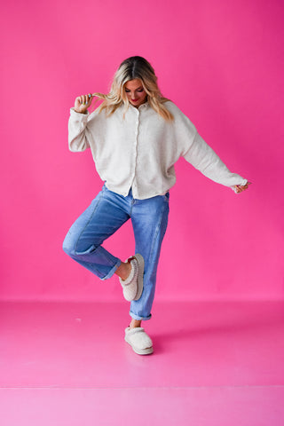 Piper Cardigan in Natural RESTOCK