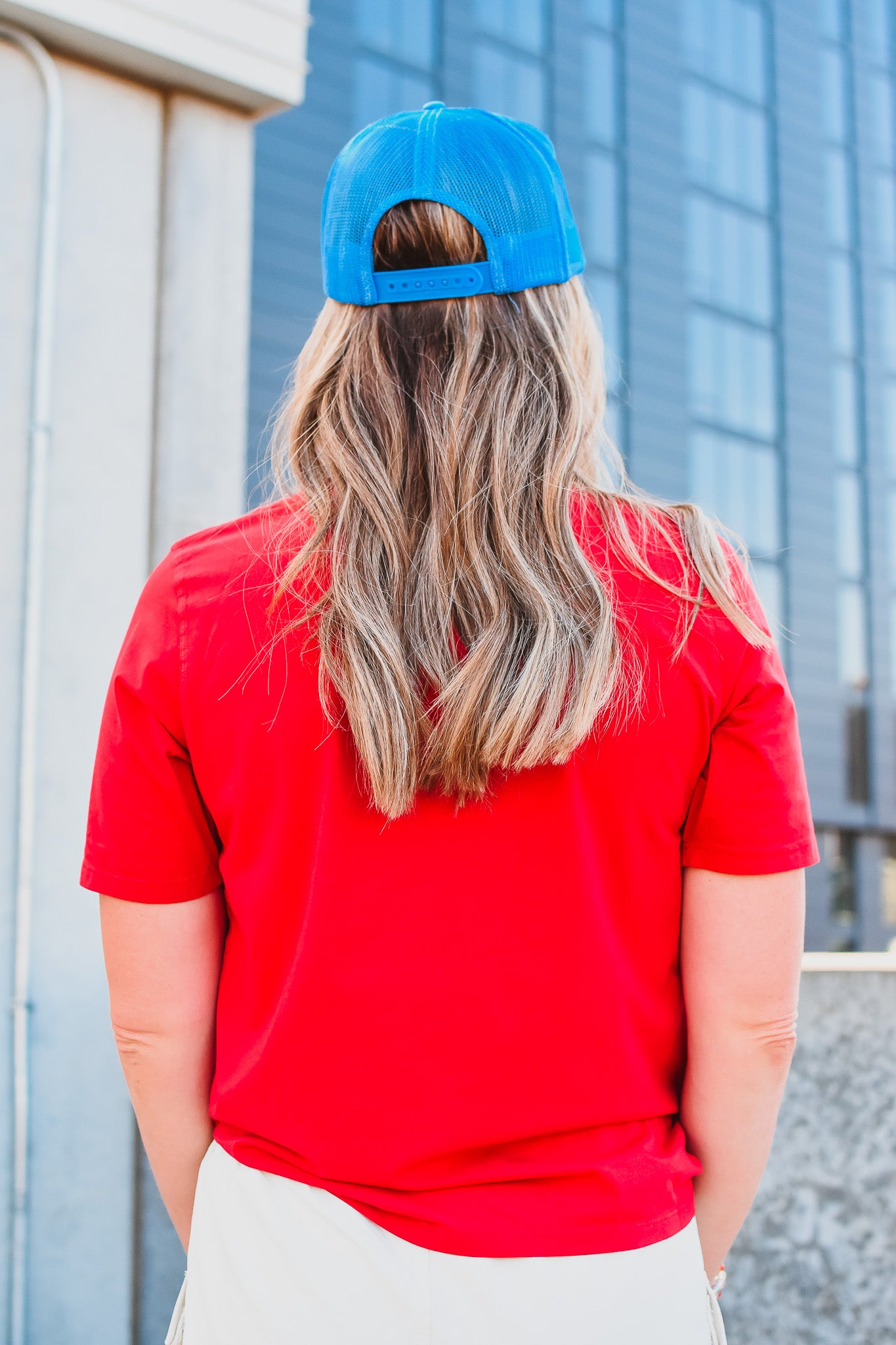 Kate Classic Boxy Fit Tee in Red