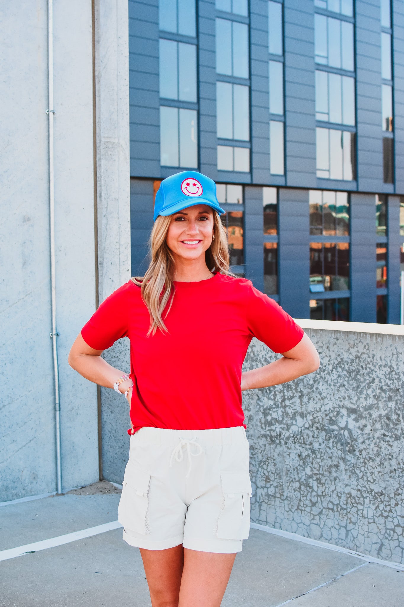 Kate Classic Boxy Fit Tee in Red