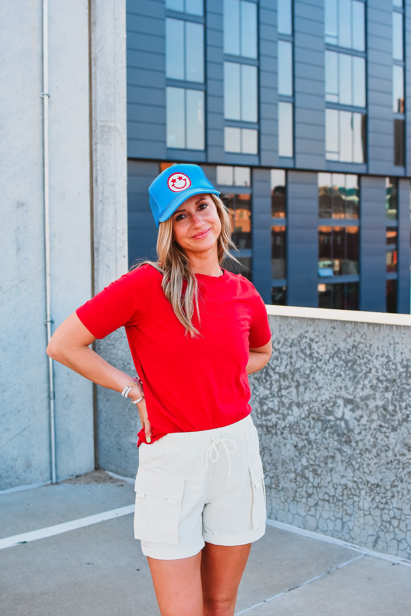 Kate Classic Boxy Fit Tee in Red