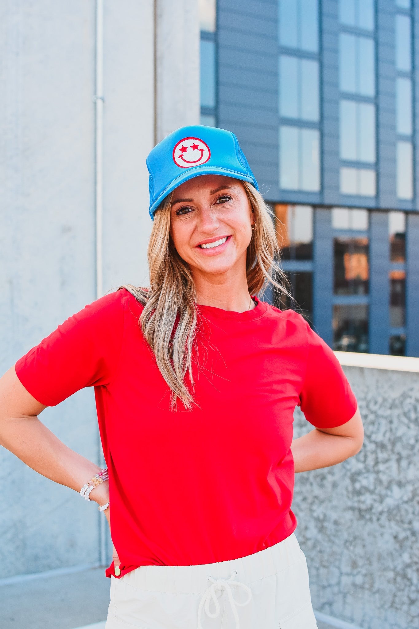 Kate Classic Boxy Fit Tee in Red