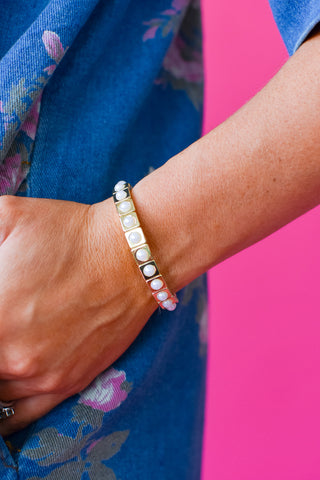 Maeve Bracelet - Gold + Pearl