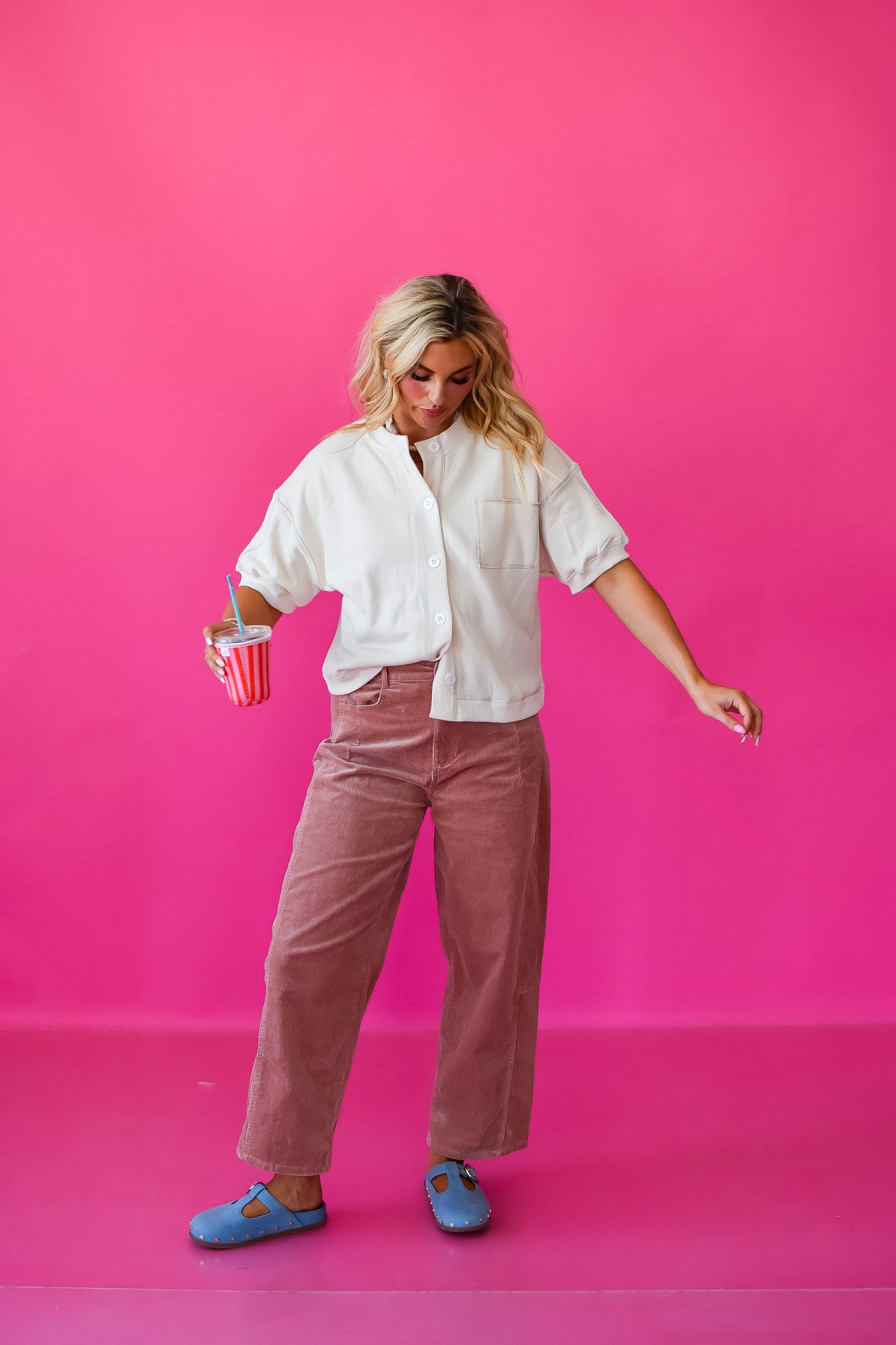 Jill Button Up Sweatshirt