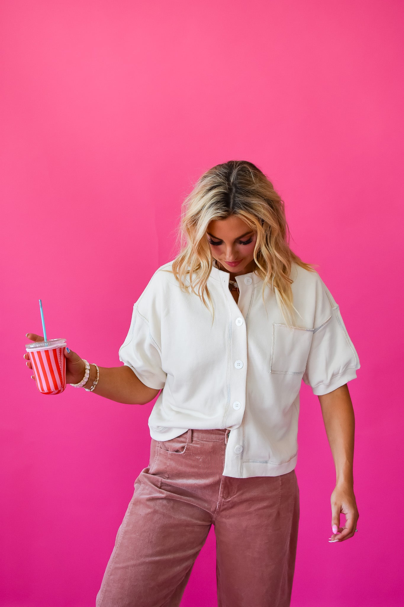 Jill Button Up Sweatshirt