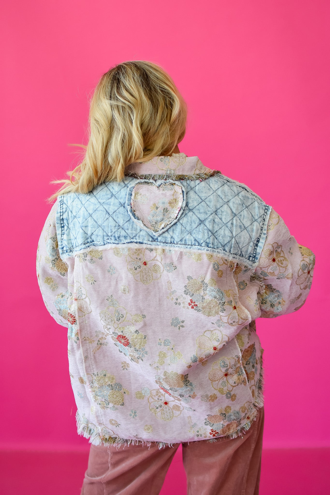 Huxton Floral + Denim Jacket
