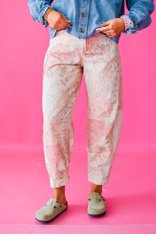 Rosie Vintage Patchwork Barrel Jeans