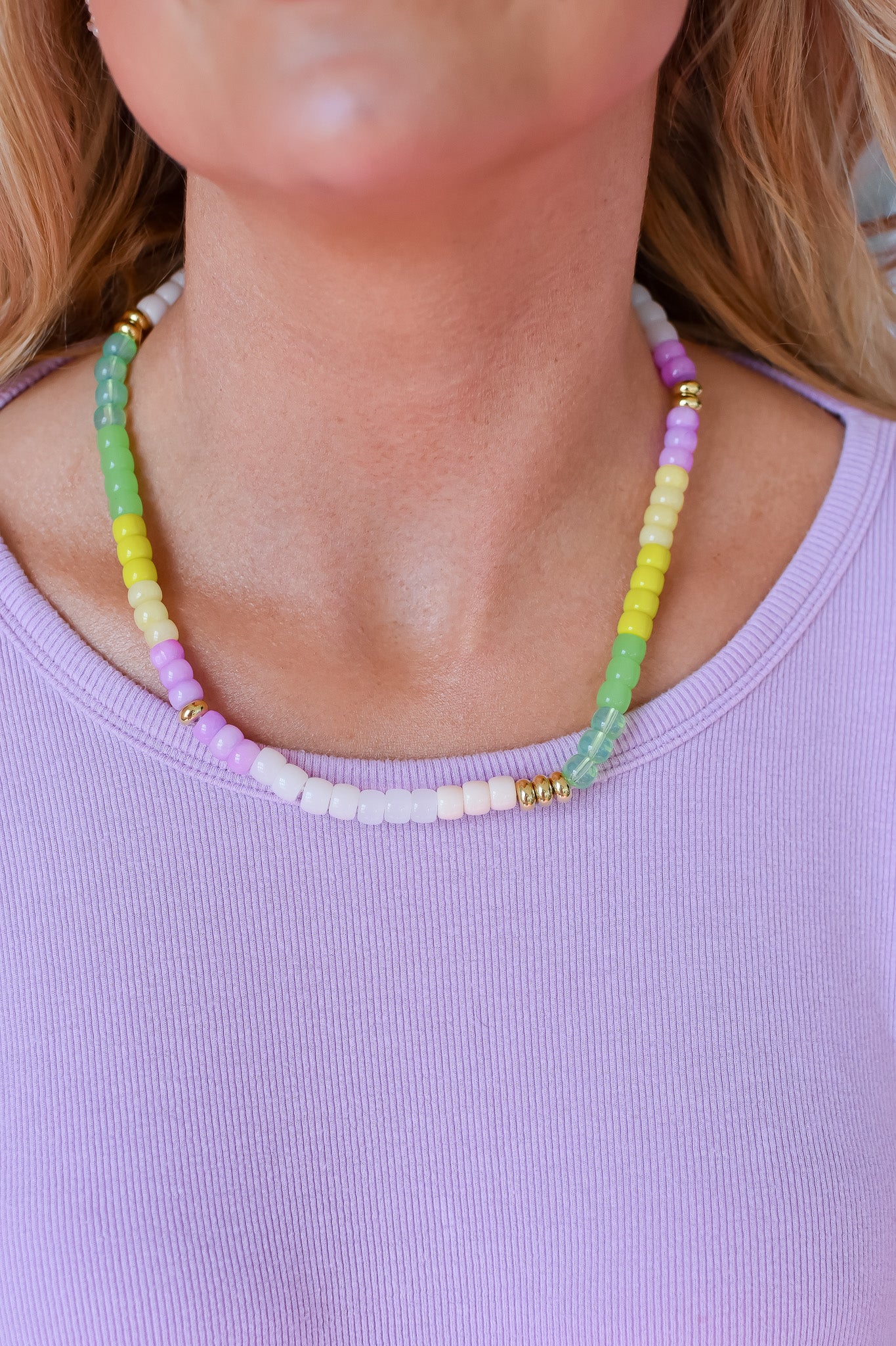 Rainbow Necklace Luxe - Neon Girly