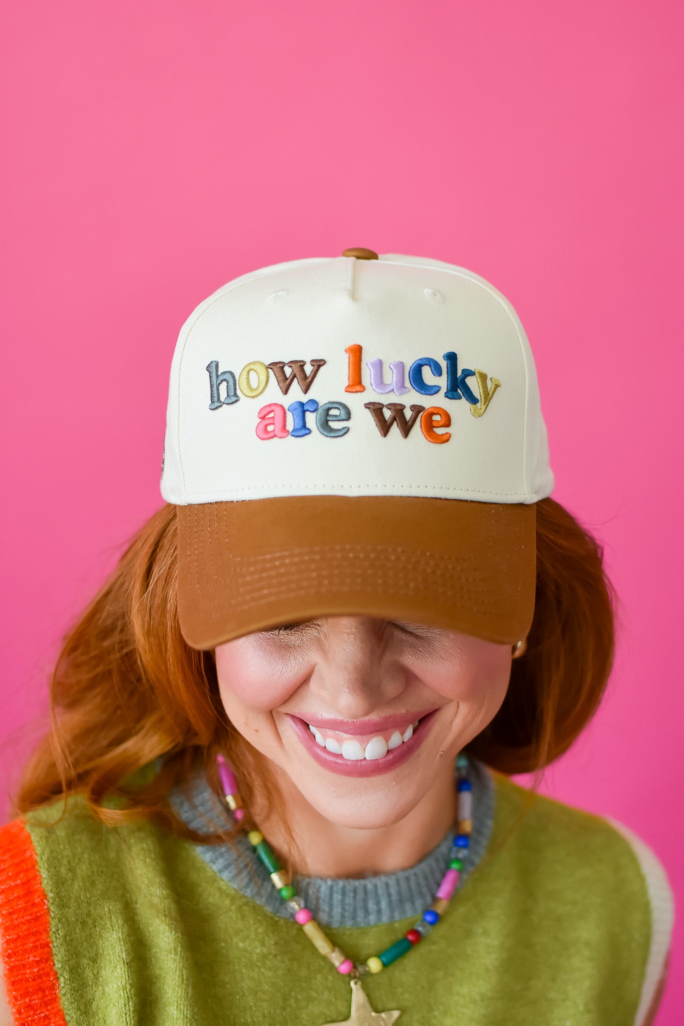 How Lucky Are We Trucker Hat