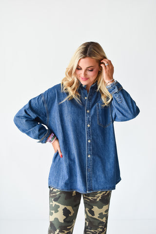 Abigail Oversized Denim Shirt