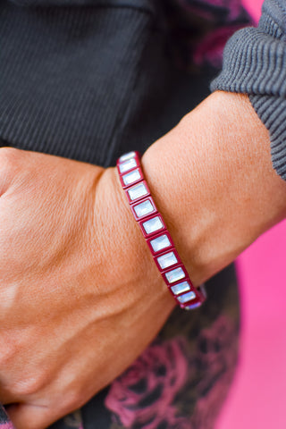Penelope Bracelet - Maroon