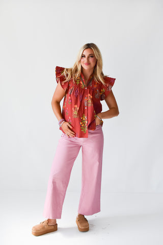 Athena Floral Top