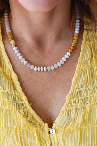 Gone Neutral Beaded Necklace