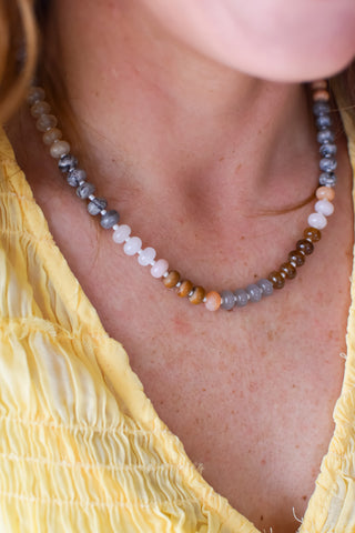 Fall Leaves Beaded Necklace