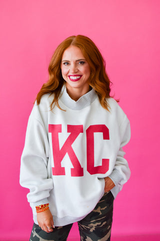 Reversible Mock Neck Sweatshirt - Kansas City / KC *PREORDER*