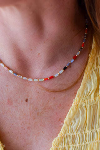 Coastal Bloom Beads Necklace