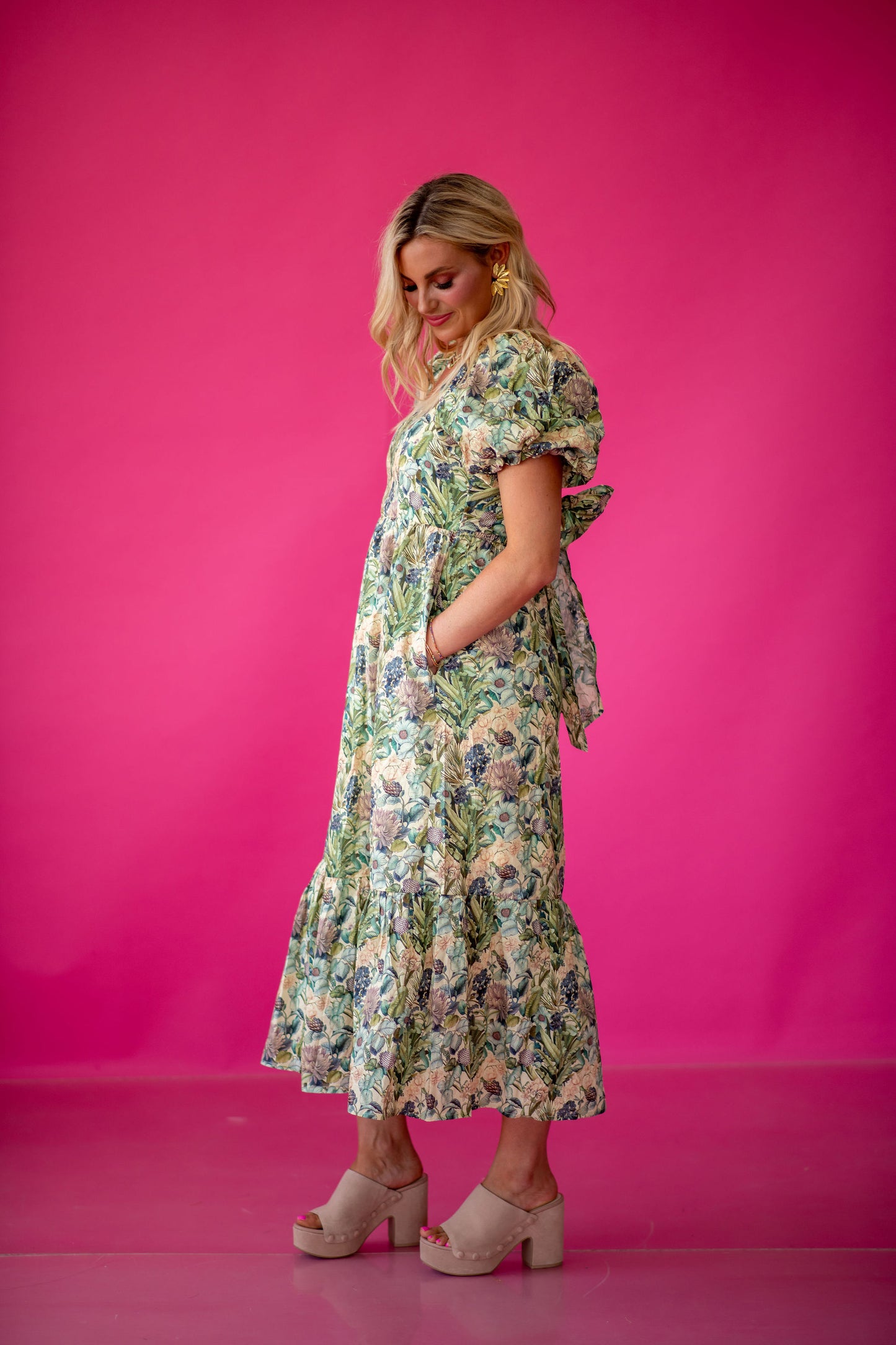 Loralee Floral Midi Dress