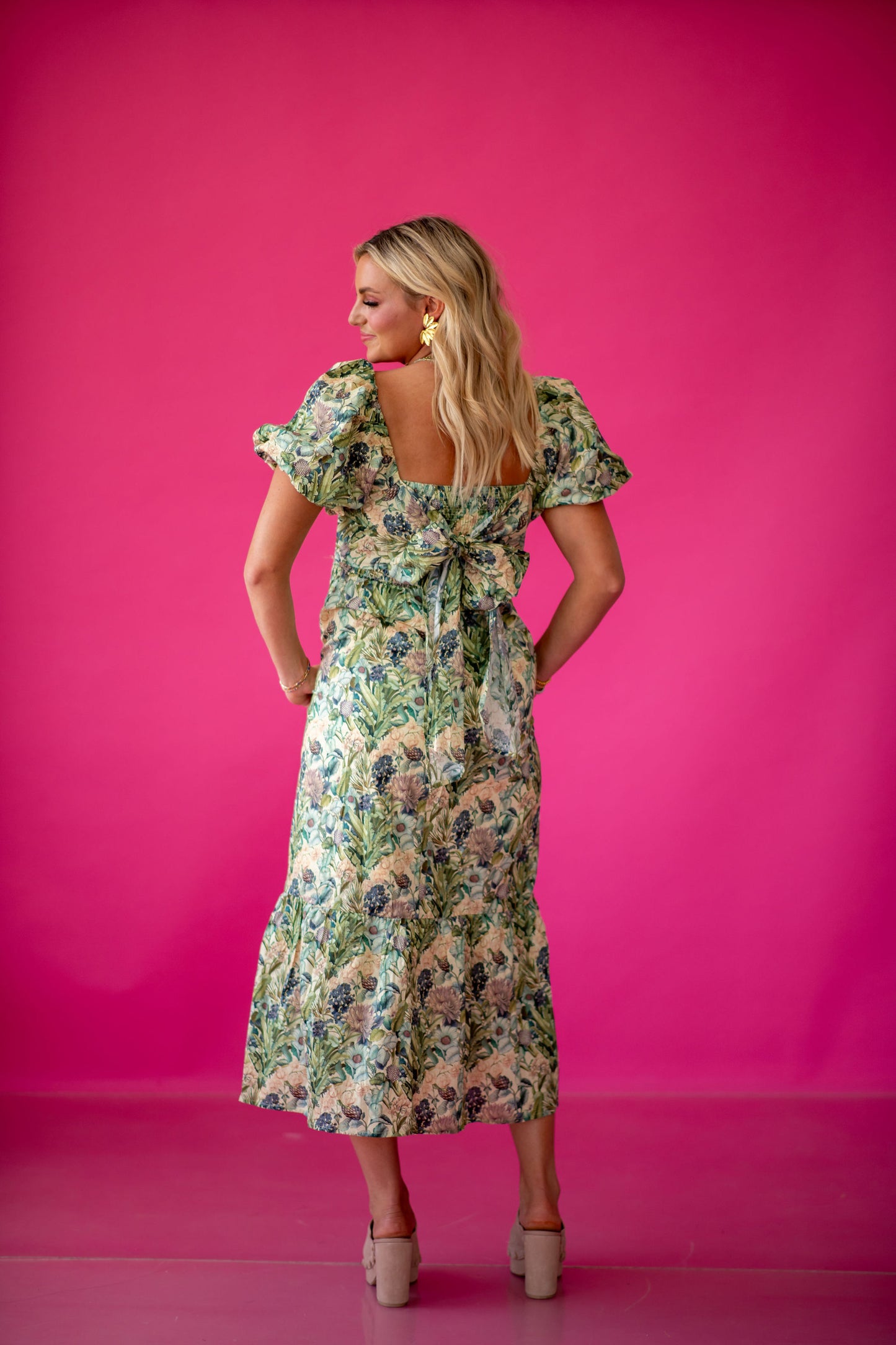 Loralee Floral Midi Dress