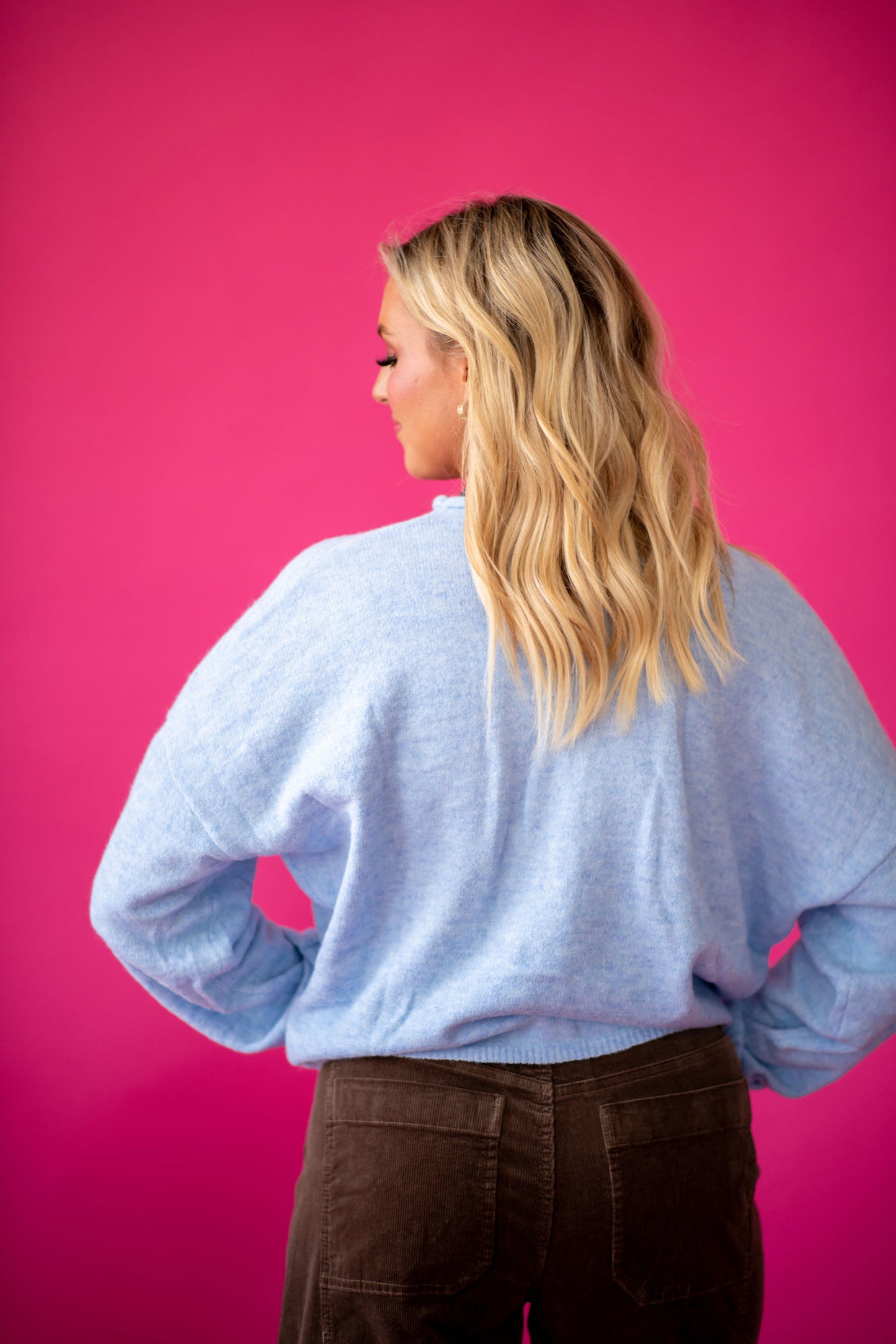 Piper Cardigan -Sky Blue