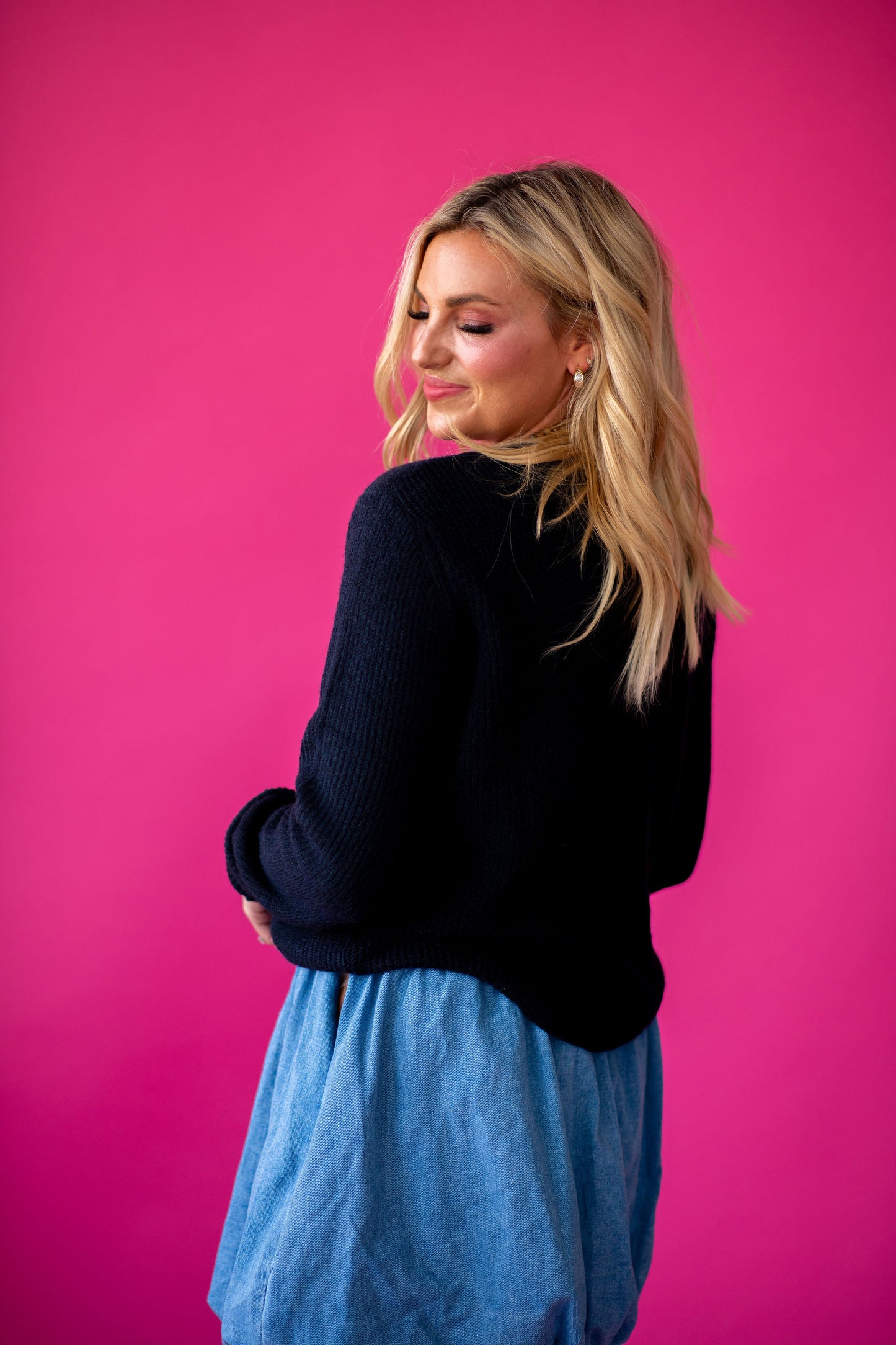 Carolyn Flower Button Down Cardigan