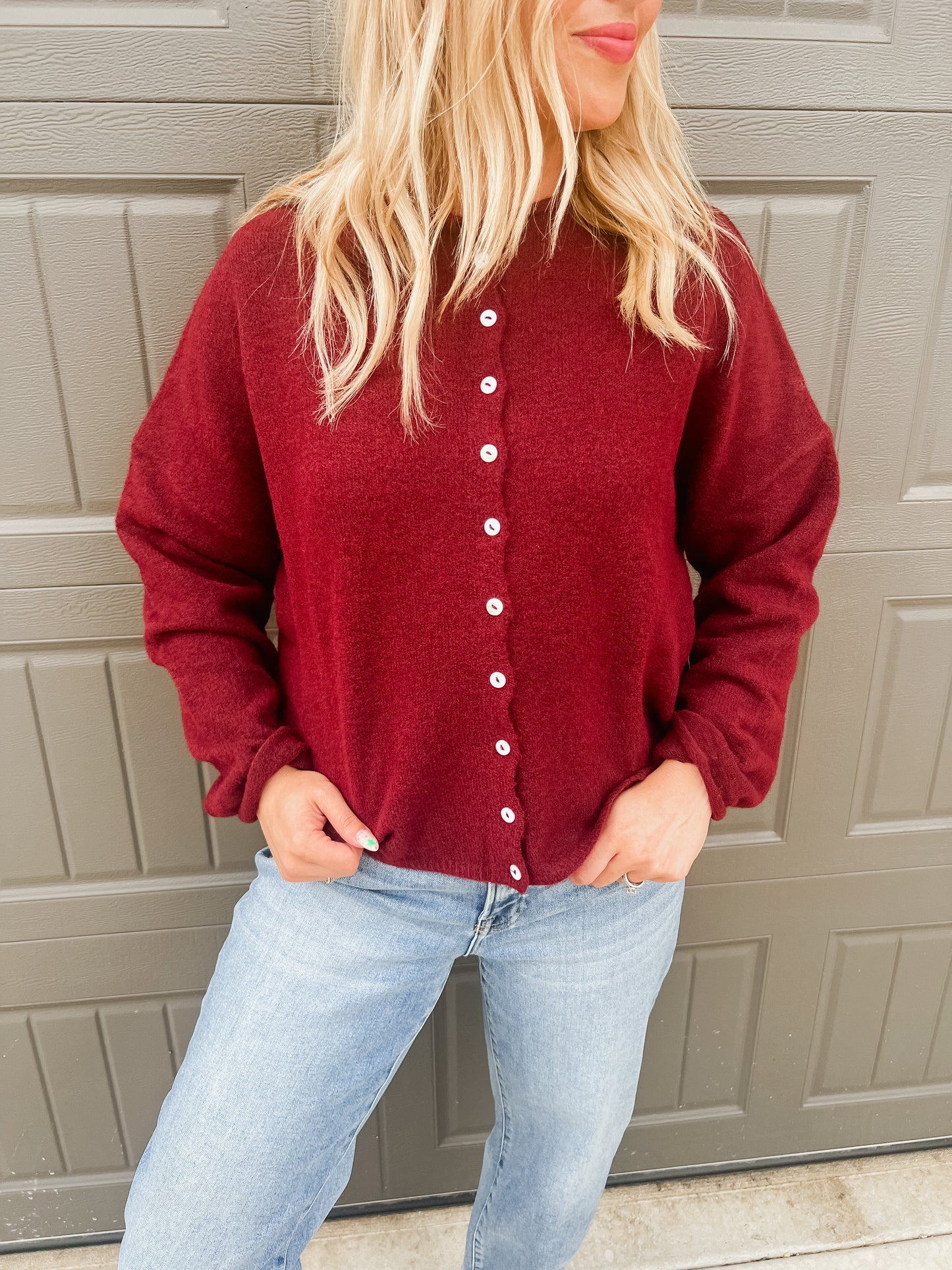 Piper Cardigan - Wine