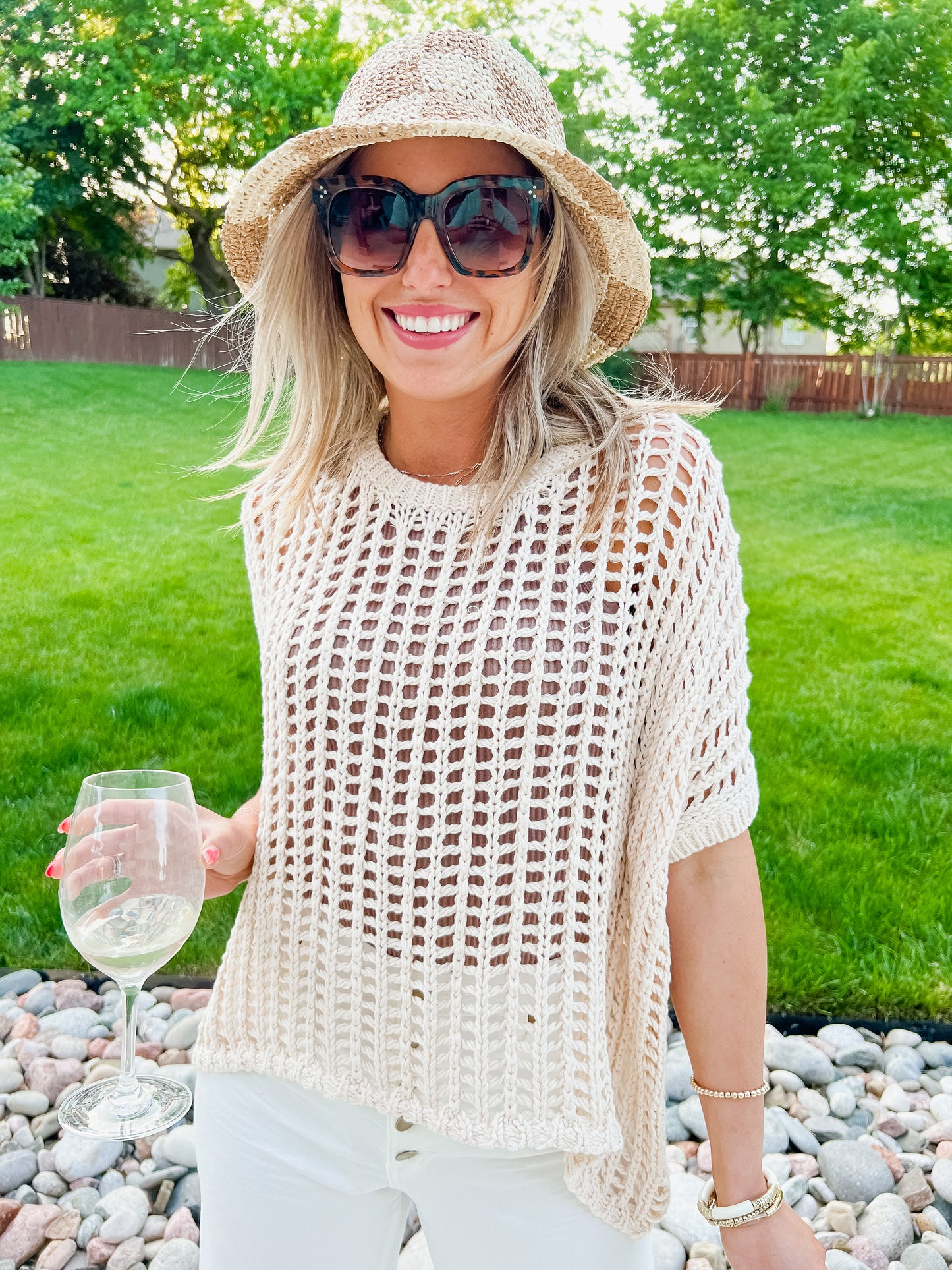 Coralie Crochet Top