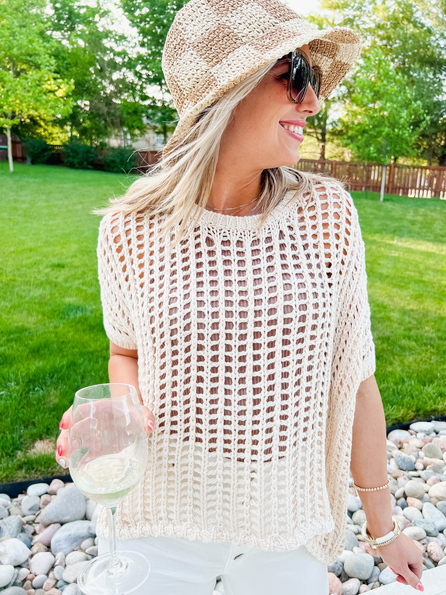 Coralie Crochet Top