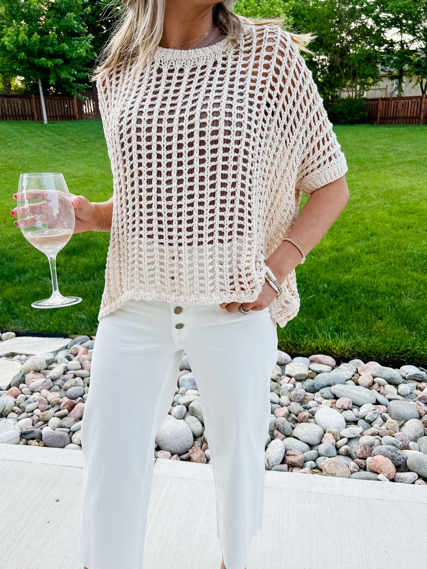 Coralie Crochet Top
