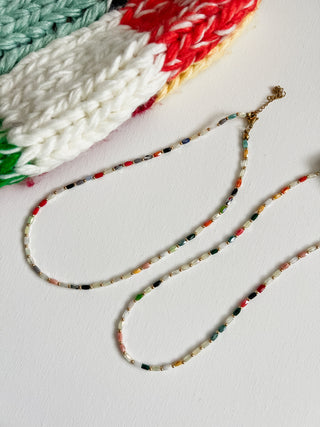 Coastal Bloom Beads Necklace