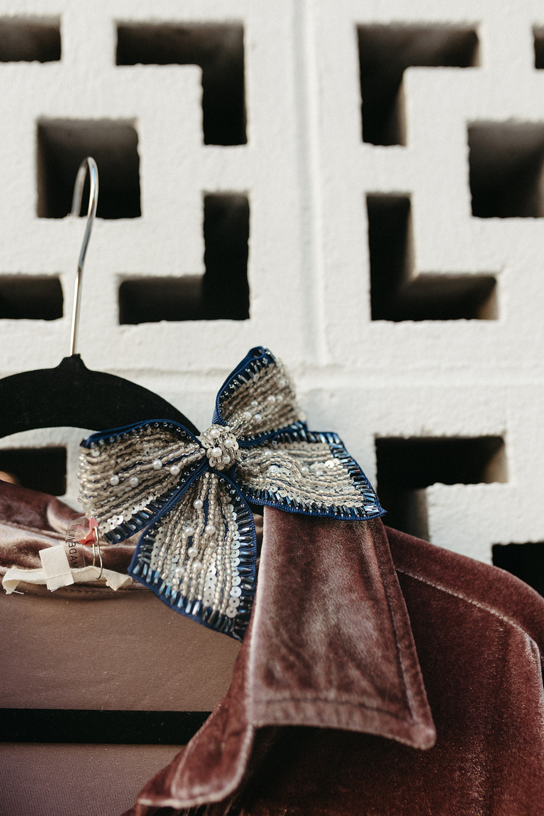 Sequin and Beaded Bow