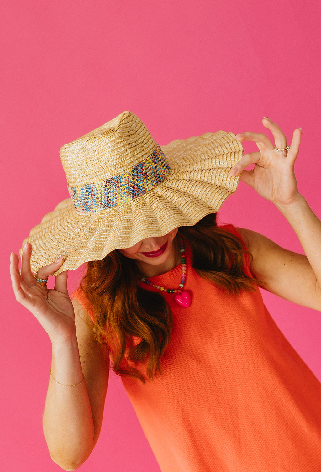 Haute Hippie Multicolor Satin Halter Top with Wide Brim Straw Hat Haute Hippie | Tops | Haute Hippie Silk Halter | Poshmark main image 4
