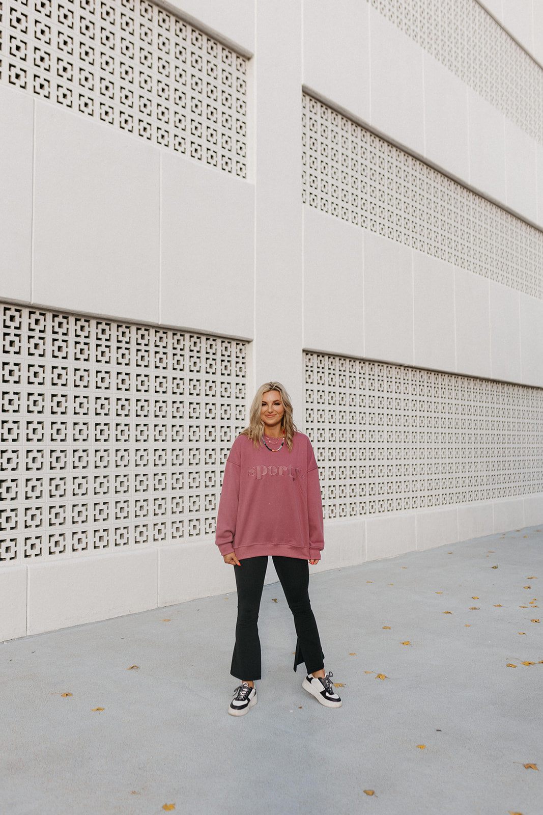 Sporty Crewneck Sweatshirt