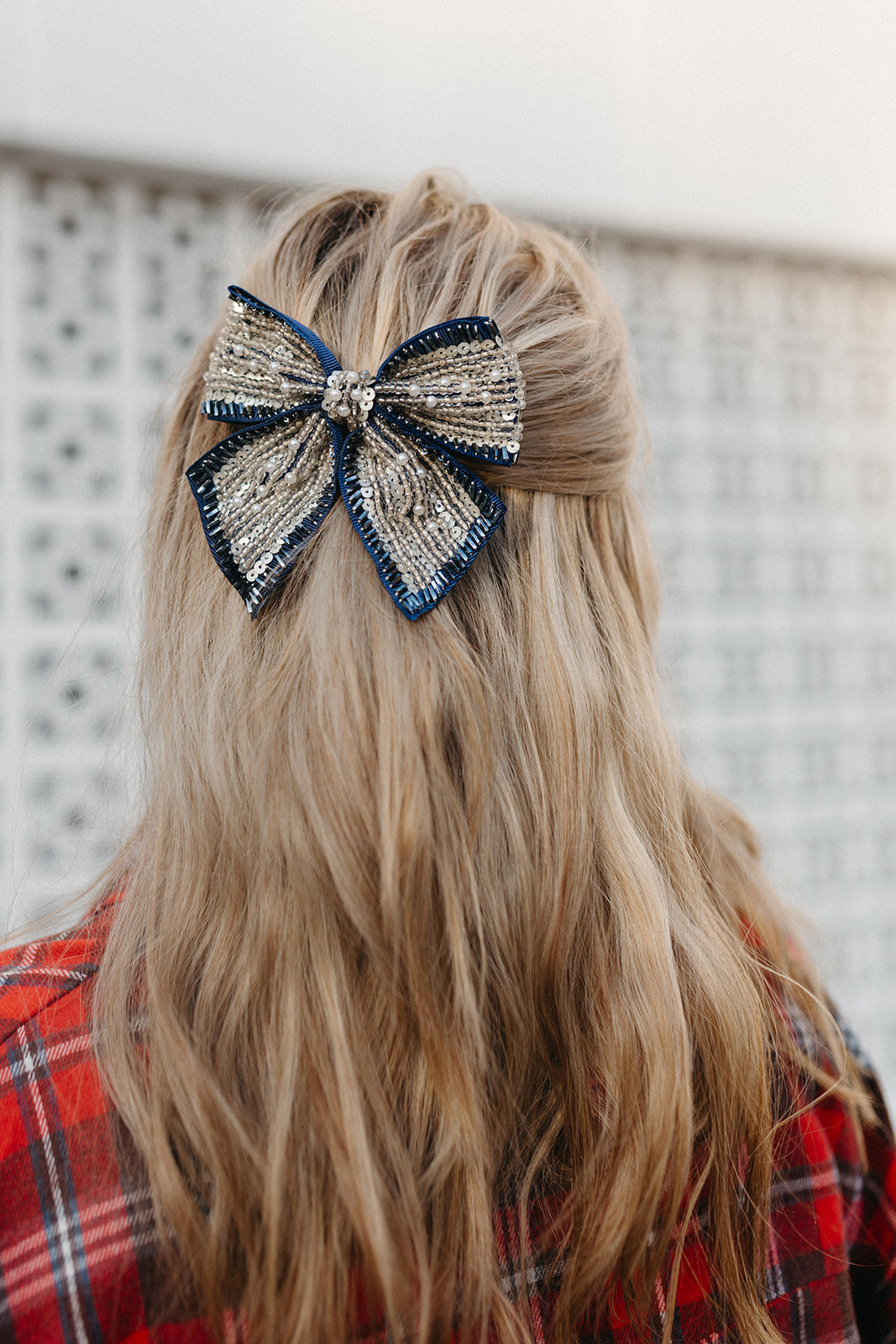 Sequin and Beaded Bow