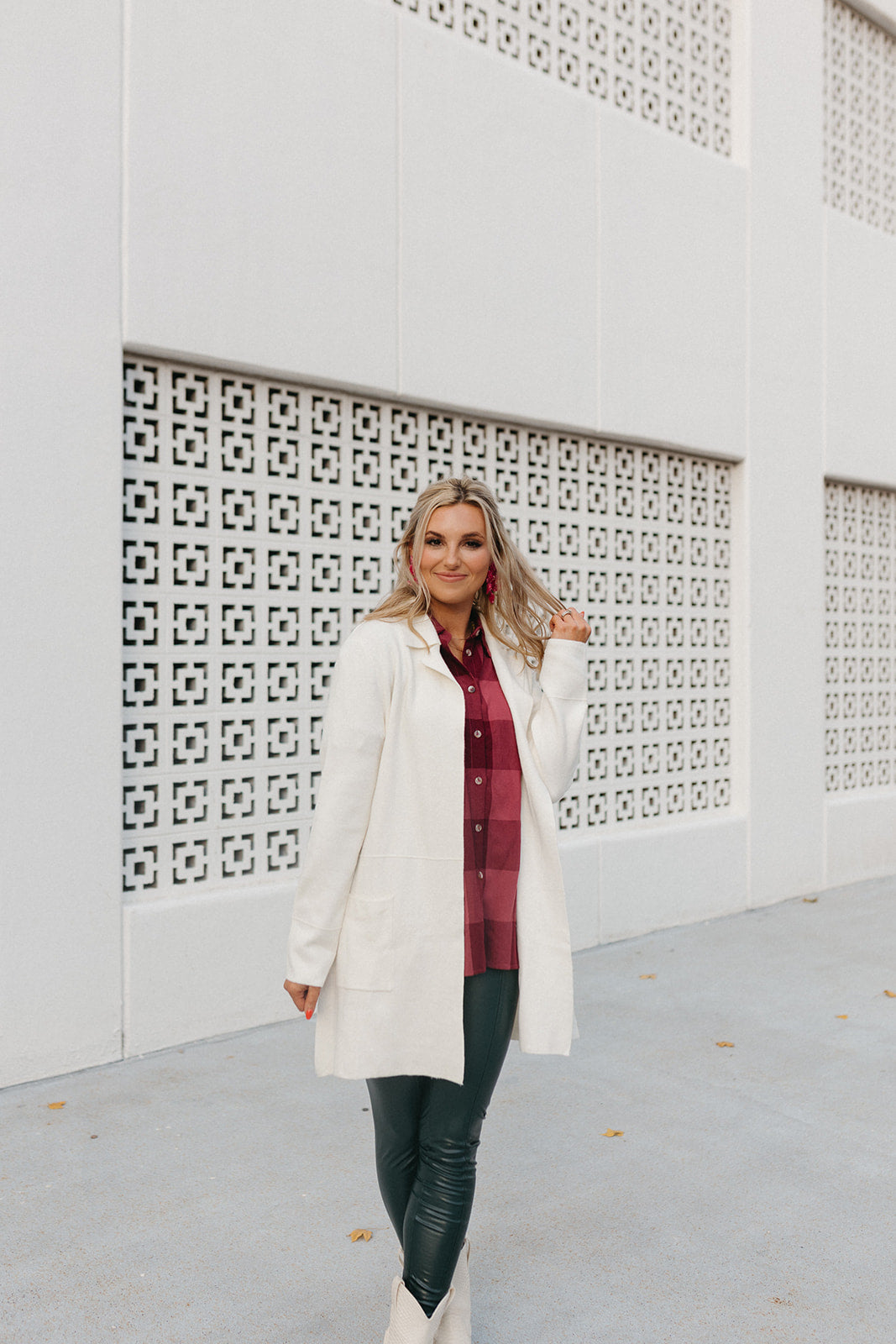 Cindy Long Cardigan in Ivory