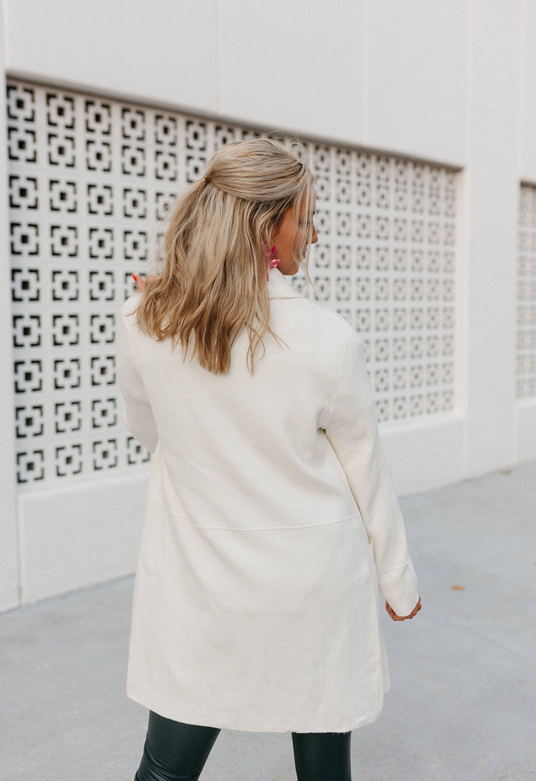 Cindy Long Cardigan in Ivory