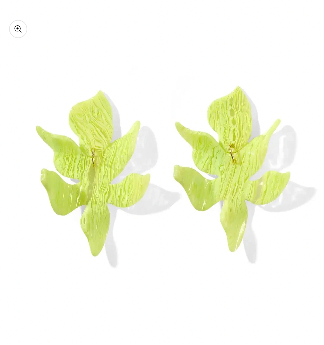 Flora Earrings - Lime Zest
