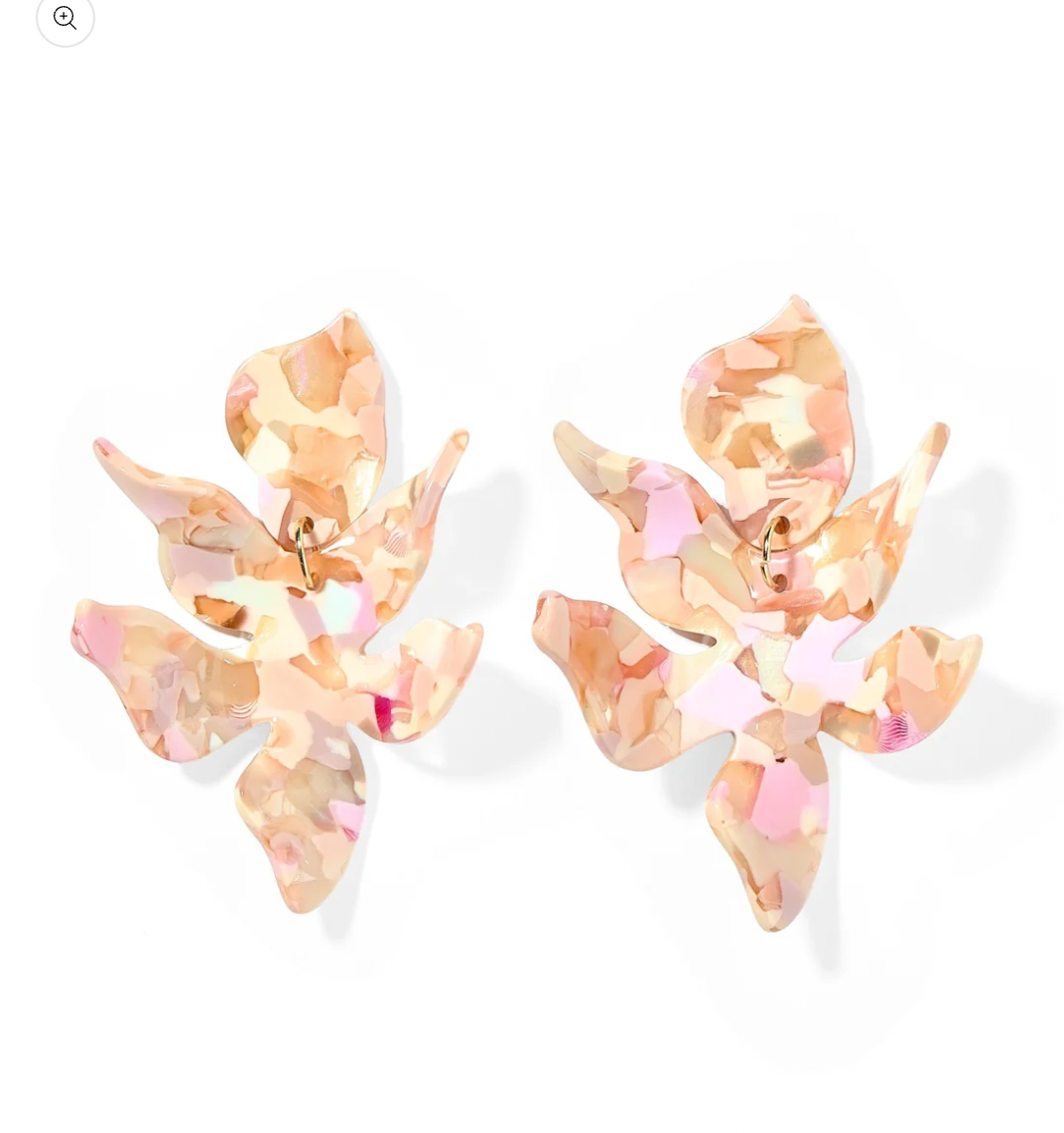 Flora Earrings - Peach Bloom