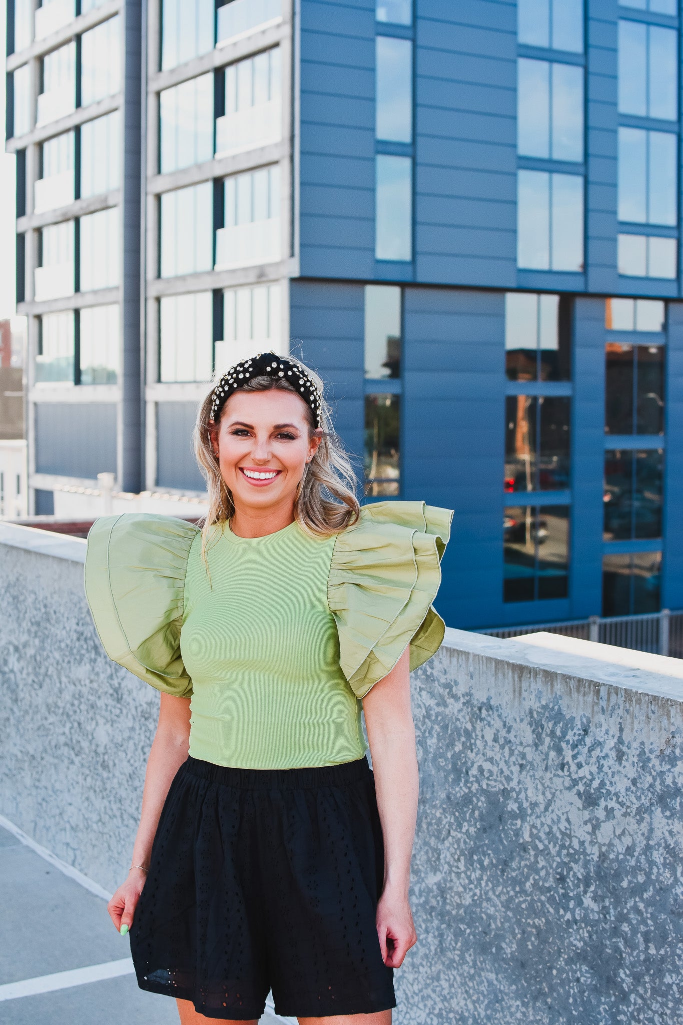 Ruffle Sleeve Bodysuit