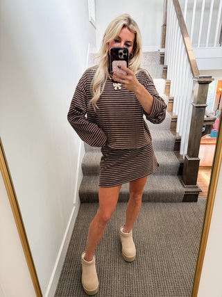 Revere Soft Knit Skort in Brown