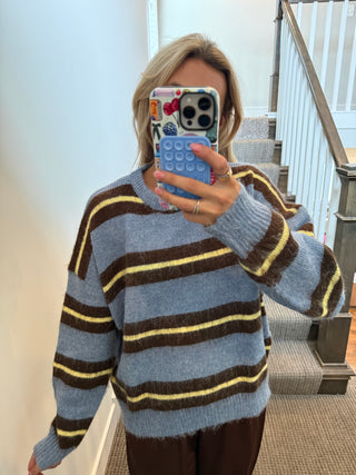 Wrenlee Stripe Pullover Sweater