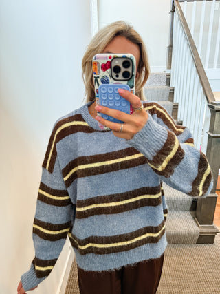 Wrenlee Stripe Pullover Sweater