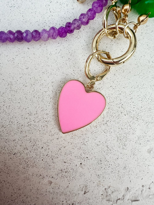 Small Pink Heart Charm