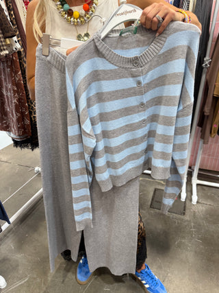 Montana Stripe Sweater Pant Set *PREORDER*