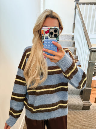 Wrenlee Stripe Pullover Sweater