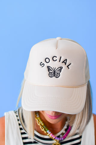 Social Butterfly Trucker Hat *RESTOCK*