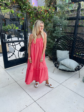 Riyah Gingham Midi Dress